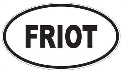 FRIOT - Oval Sticker