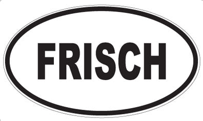 FRISCH - Oval Sticker