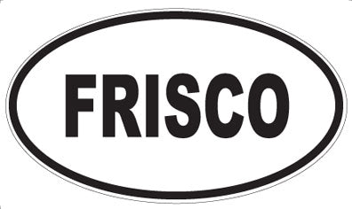 FRISCO - Oval Sticker