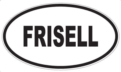 FRISELL - Oval Sticker