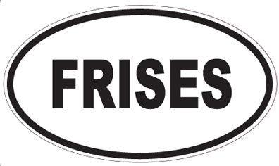 FRISES - Oval Sticker
