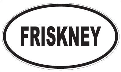 FRISKNEY - Oval Sticker