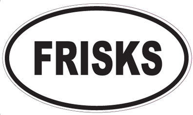 FRISKS - Oval Sticker
