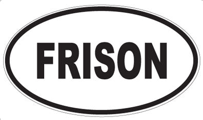 FRISON - Oval Sticker