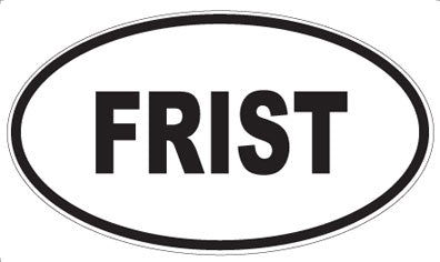 FRIST - Oval Magnet