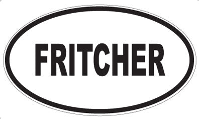 FRITCHER - Oval Sticker