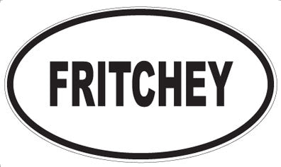 FRITCHEY - Oval Sticker