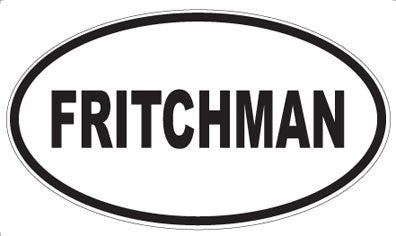 FRITCHMAN - Oval Magnet