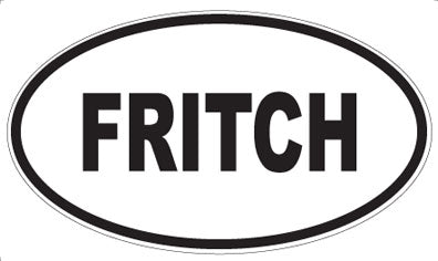 FRITCH - Oval Magnet