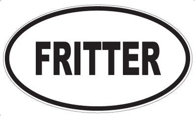 FRITTER - Oval Sticker