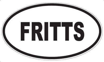 FRITTS - Oval Magnet