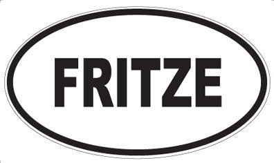 FRITZE - Oval Sticker