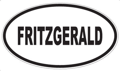 FRITZGERALD - Oval Sticker