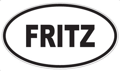 FRITZ - Oval Magnet