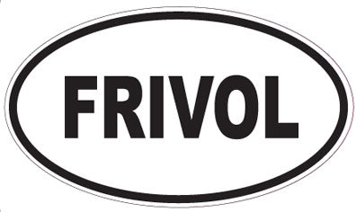 FRIVOL - Oval Sticker