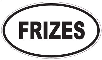 FRIZES - Oval Sticker
