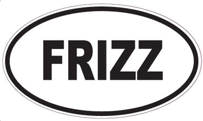 FRIZZ - Oval Sticker