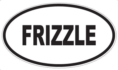 FRIZZLE - Oval Magnet