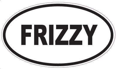 FRIZZY - Oval Sticker