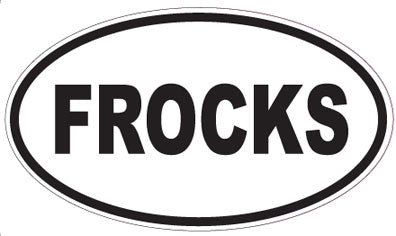 FROCKS - Oval Sticker