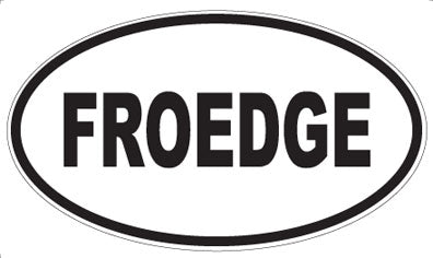 FROEDGE - Oval Sticker