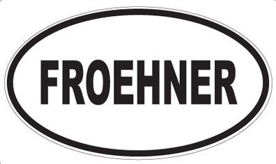 FROEHNER - Oval Magnet