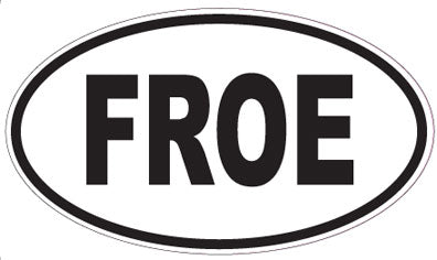 FROE - Oval Sticker