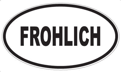 FROHLICH - Oval Magnet