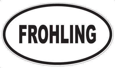 FROHLING - Oval Sticker