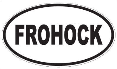 FROHOCK - Oval Magnet