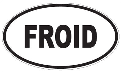 FROID - Oval Sticker