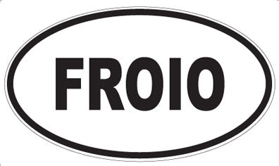 FROIO - Oval Sticker