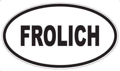 FROLICH - Oval Magnet