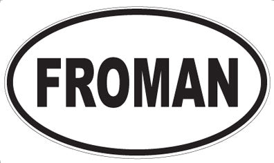 FROMAN - Oval Sticker