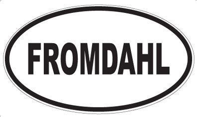 FROMDAHL - Oval Sticker