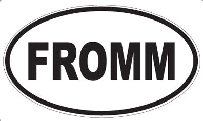 FROMM - Oval Sticker