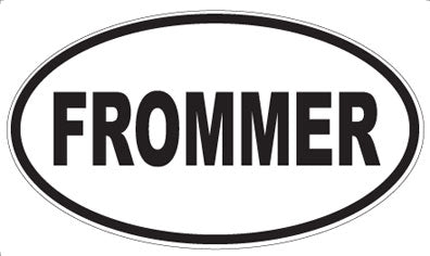 FROMMER - Oval Magnet