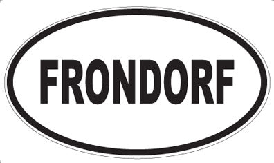 FRONDORF - Oval Magnet