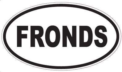 FRONDS - Oval Sticker