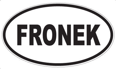 FRONEK - Oval Sticker