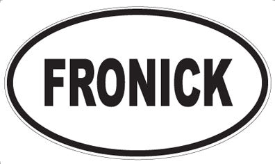 FRONICK - Oval Sticker