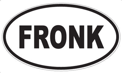 FRONK - Oval Sticker