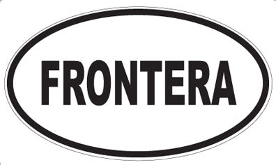 FRONTERA - Oval Magnet