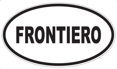 FRONTIERO - Oval Sticker