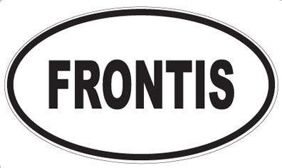 FRONTIS - Oval Sticker