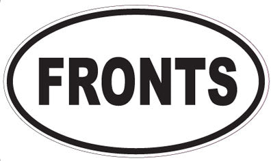 FRONTS - Oval Sticker