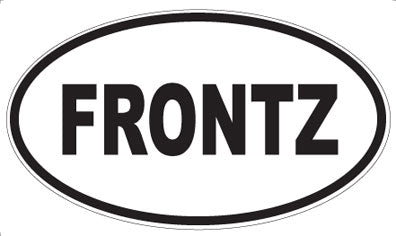 FRONTZ - Oval Sticker