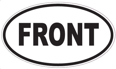 FRONT - Oval Magnet