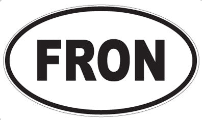 FRON - Oval Magnet