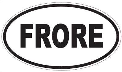 FRORE - Oval Sticker